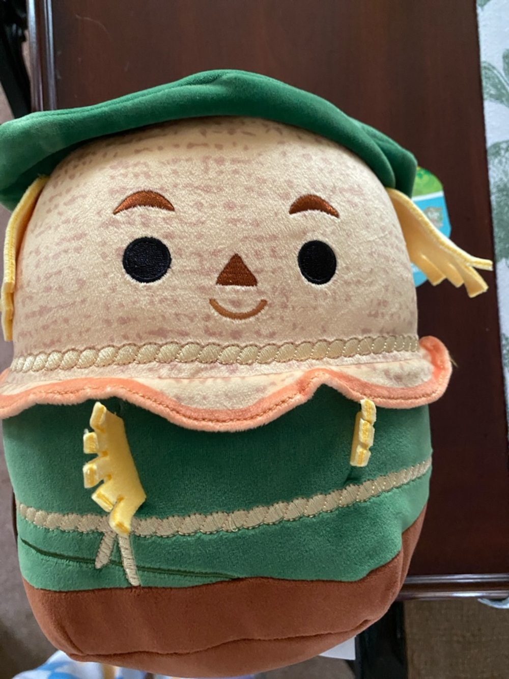 Squishmallows Green and Brown Scarecrow Plush